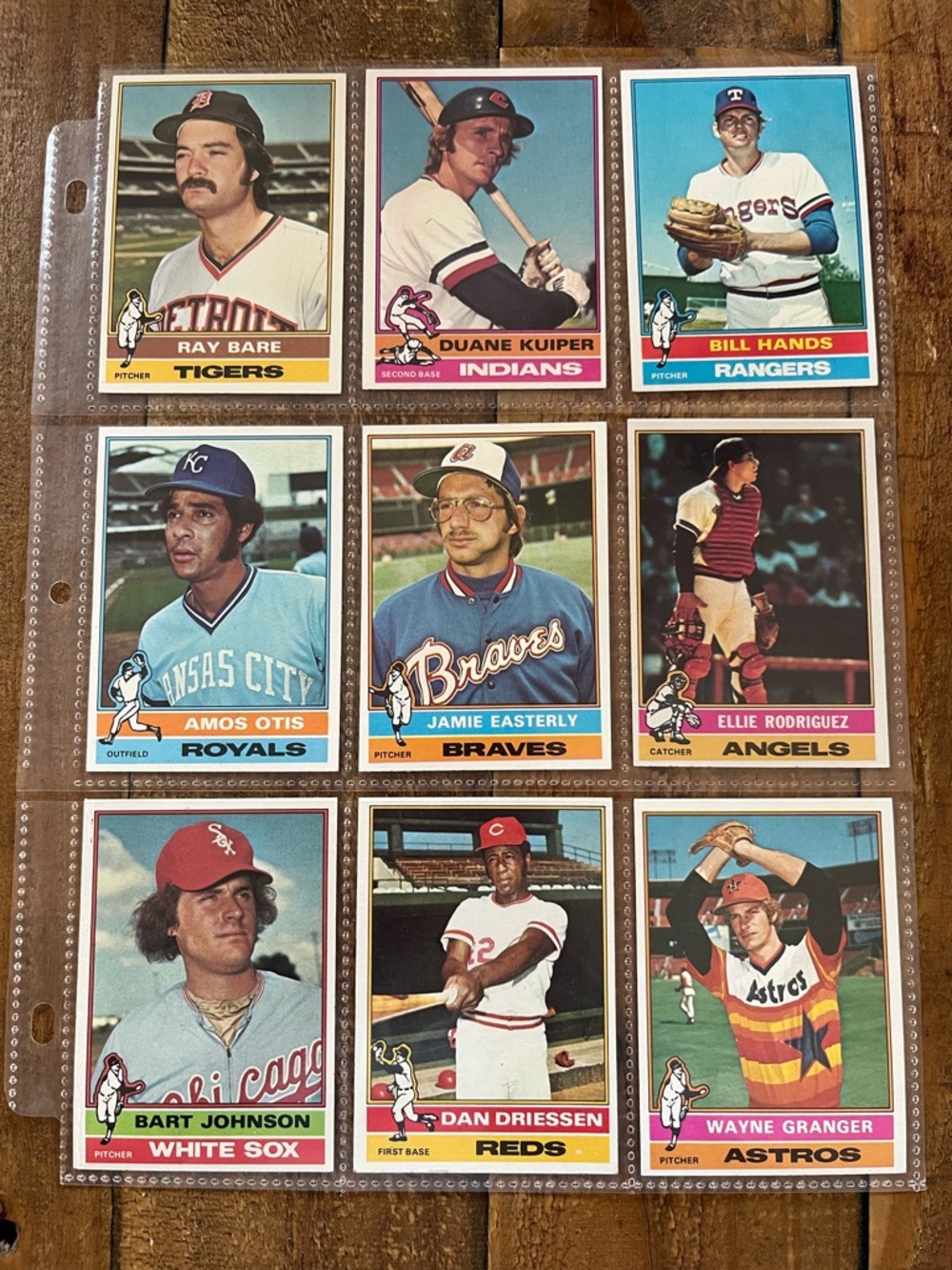 Topps Vintage 1976 Baseball Card Collection incl ** Dan Driessen Print Error**